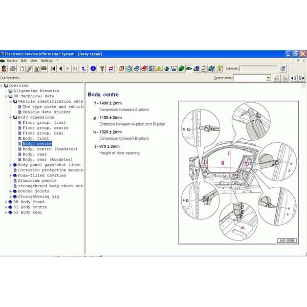ELSAWIN 4.0 Automotive Diagnostic Software For Audi / VW / SKODA / SEAT