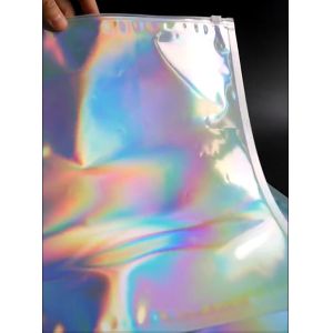 Metallized Slider Zipper Mailer pack Hologram Shiny Foil Glamour Holographic