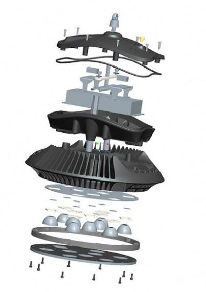 Dimmable Garden Commercial Led Exterior Flood Lights 200 Watt 250 Watt 60/38 Beam Angle