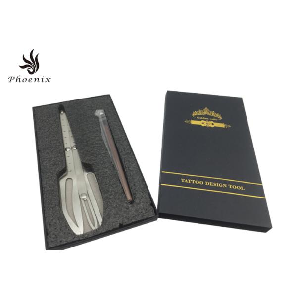 Permanent Makeup Stainless Steel Eyebrow Shaping Tool Silver Ratio / Mean Caliper Divider Microblading Accessories