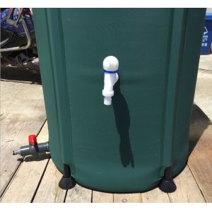 PVC Tarpaulin Rainwater Collection Bucket 380L Circle Round Shape