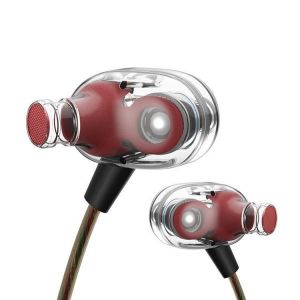 China QKZ KD8 Dual Dynamic Unit Driver Running Sport Earphone on sale