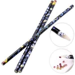 Rhinestones Point Drill Pen Nail Art Tool Wax Colors Pen For Hand drilled