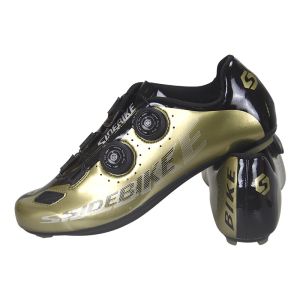 Road SPD Indoor Cycling Shoes / Golden Fashion Self Lock System Bike Wear