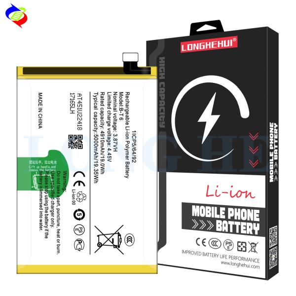 RECHARGABLE B-T6 Cell Phone Battery Rechargeable Batteries for VIVO T1 5G IQOO Z6 5G