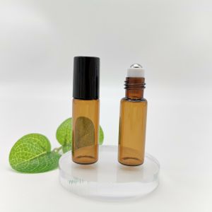 Hanya Amber Essential Oil Roller Bottles 10ml 15ml No Leakage