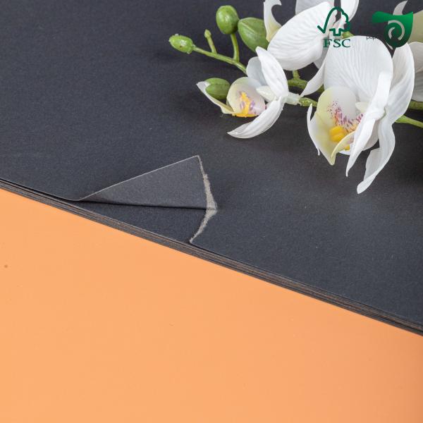 FSC Certified Fold Resistant Black Chipboard 160gsm 180gsm Ideal For Book Covers
