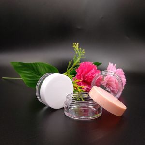 Personalized Logo Smooth Surface Plastic Cosmetic Jars