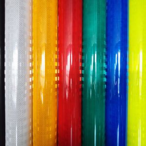 Eco Solvent Printable White Prismatic Reflective Sheeting Sticker Reflective