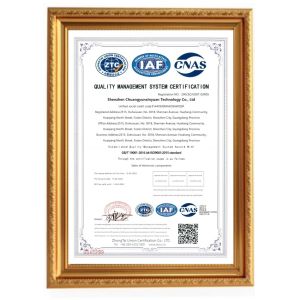 HK LIANYIXIN INDUSTRIAL CO., LIMITED Certifications