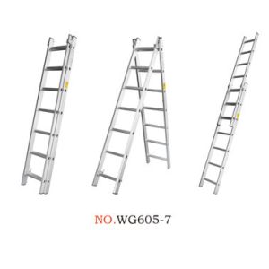 Silver 4.08m 18 Step Foldable Extension Ladder