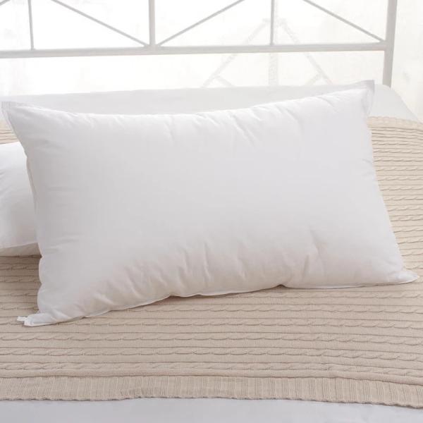 Buy White Hotel Quality Feather Pillows Customized With Woven Technics at wholesale prices