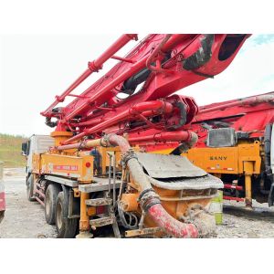 Custom Color Used Truck Concrete Pump , S Valve Putzmeister 42m Concrete Pump