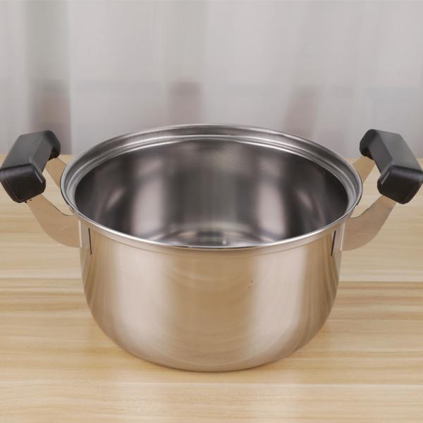 High Quality 5pcs Non Stick Stock Pot Stainless Steel 410 Cookware Cooking Set