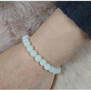 Ladies Luminescent Stone Bracelet With Natural Night Pearl Beads