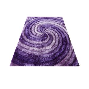 Vortex Design Color Combination Polyester Silk 2400G Shaggy rug 3D Shaggy Carpet