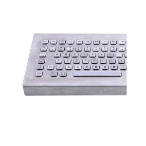 106 Keys Industrial Metal Keyboard With Trackball Stainless Steel Material