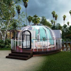 Custom Fashionable Bubble Tent Hotel 5m Transparent Clear Bubble House