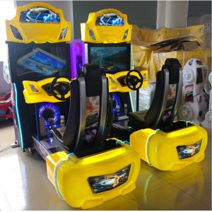 32 Inch Luxury Outrun Car Racing Game Machine Coin Op Easy Maintenance