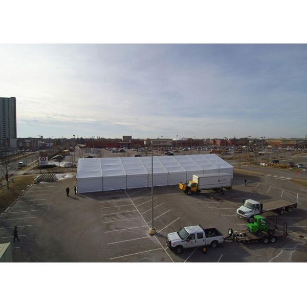 Buy Temporary Fireproof  Aluminum 30m Storage Warehouse Tent at wholesale prices