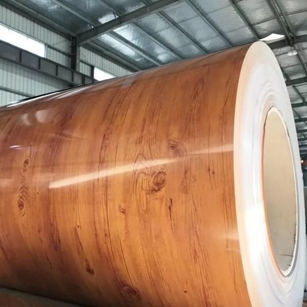 Buy Wood Grain Printed PPGI Steel Coil G550 Prepainted Galvanized Coil at wholesale prices