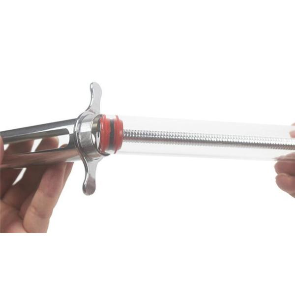 Pet Health Care 50ml Veterinary Metal Syringe 21CM Veterinary Injection Gun