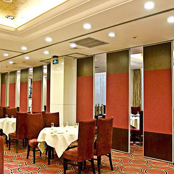 Decorative Sliding Door Folding Partition Walls with Aluminium Frame for Banquet Hall