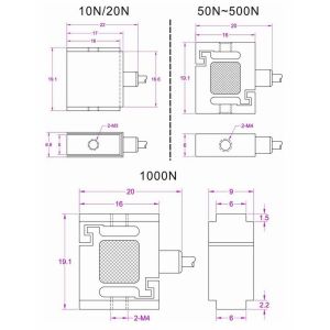 Micro load cell 20kg miniature tension compression sensor 200N