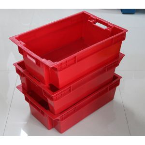 Cheap stacked and nested food grade meat plastic container box