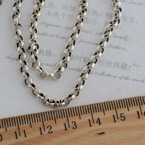 Sterling 925 Silver 3.5mm Rolo Chain Necklace (XH041845W)