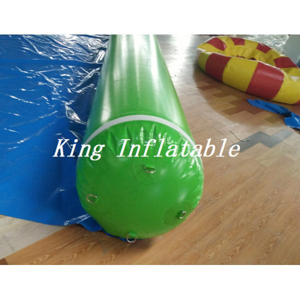 100m Long Double Lane Inflatable Slip N Slide Green Blue With Logo Printing