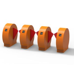 304 Stainless Steel Flap Barrier Turnstile Kindergarten Entrance Channel Width