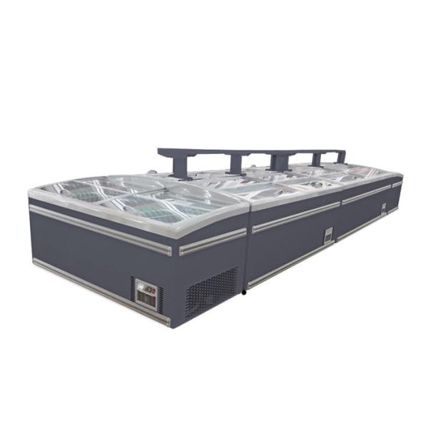 Buy Commercial Vegetable And Fruit Island Display Freezer With LED Light at wholesale prices