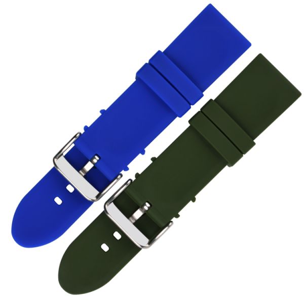 Concise Style Replacement Silicone Wristband For Watch Multi Color With Adjustable Size