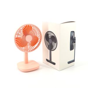 USB Rechargeable Table Fans 5 Volts Battery Fan With Light