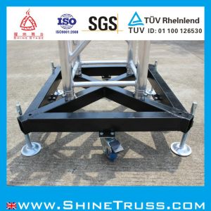 Durable small stage lighting truss for entertainment event service