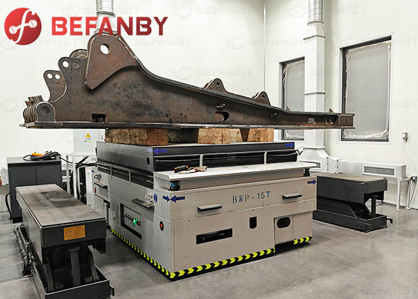 Buy 15T Capacity Trackless Material Handling Vehicle With Drive Wheel at wholesale prices