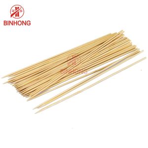 China Round Grade A Thickness 2.5mm BBQ Bamboo Skewers on sale