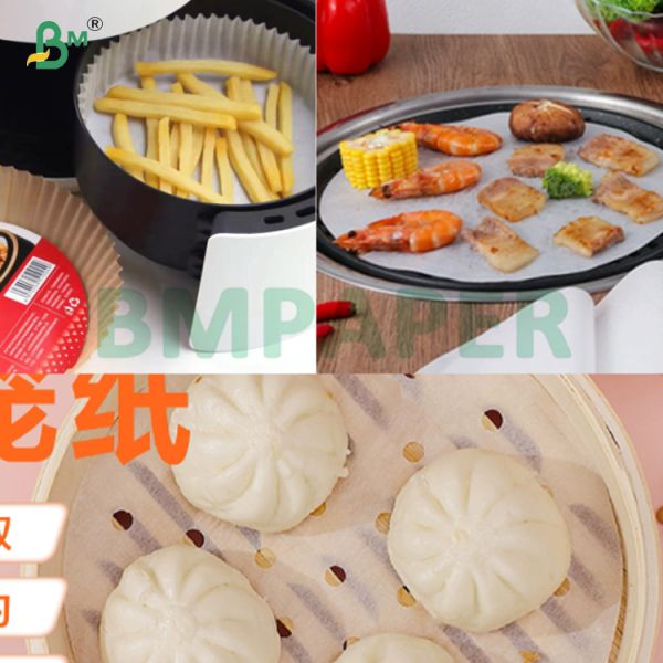 High Temperature Resistant Baking Double Sided Silicone Coated Paper For Air fryers