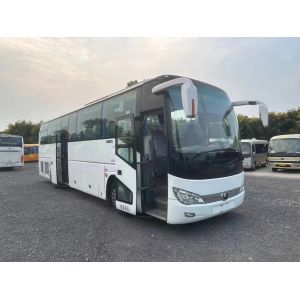 Second Hand Bus 2015 Year Double Passenger Door 49 Seats Good Air Conditioner