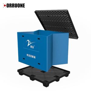 Moisture Proof Plastic Turnover Box Polypropylene With Glossy Surface