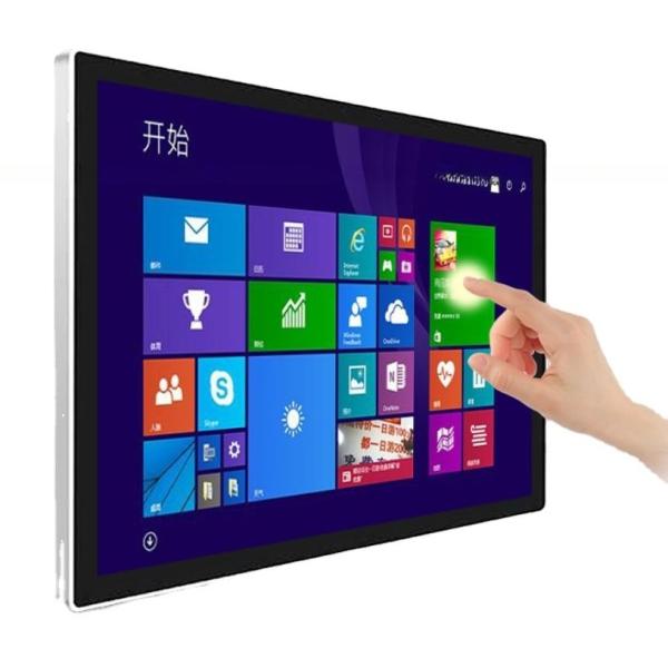 Buy Wall mounted 43 inch self-service information terminal touch screen monitor PC interactive kiosk with Android or Win10 OS at wholesale prices