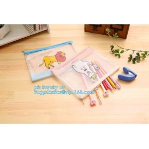 4 sizes in 1 set mens travel document bag, a3 a4 a5 clear PVC cosmetic bag or