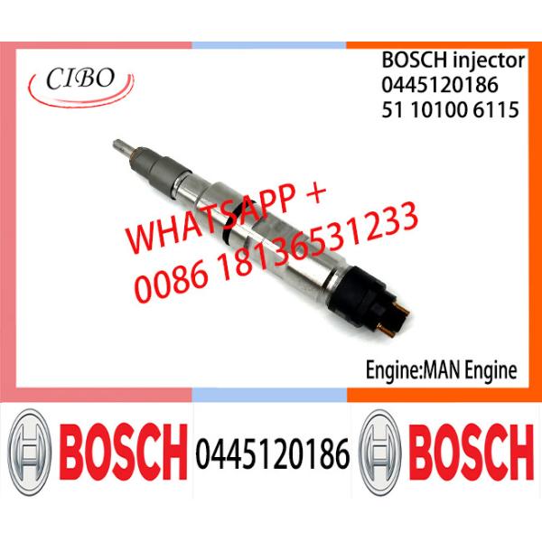 BOSCH 0445120186 51101006115 Neutral Fuel Injector Assembly 0445120186 51101006115 For MAN VW