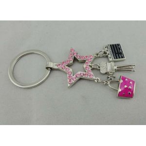 Zinc Alloy Promotional Keychain , Nickel Plating Hollywood Key Chain