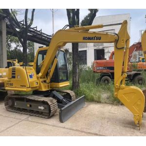 Japan six tons of second-hand strong power mini Komatsu crawler excavator PC60-7