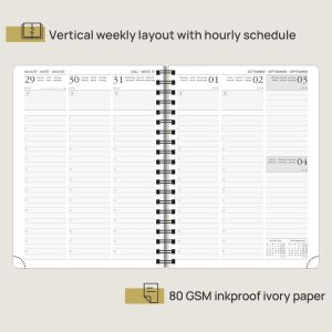8.75''X6.5'' Weekly Planner 2023 2023 With Monthly Tab Hourly Schedule