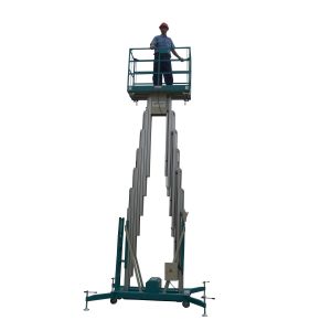 Quality Extension Platform Double Mast Mobile Aerial Work Platform 10m Lifting Height for sale