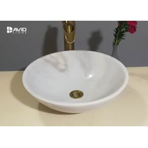 Natural Stone Marble Wash Basin Highly Polished High Compressive Strength