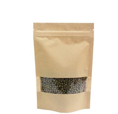 Customized Printing Aluminum Foil Kraft paper valve packaging zipper side gusset coffee bag